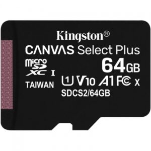KINGSTON 64GB MICRO CLASS 10 100MB/S