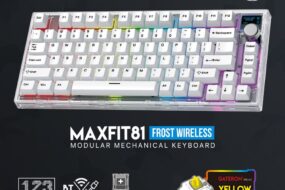 Tastatura Mehanicka Gaming Fantech MK910 RGB PBT Maxfit81 Frost Wireless bela (yellow switch)
