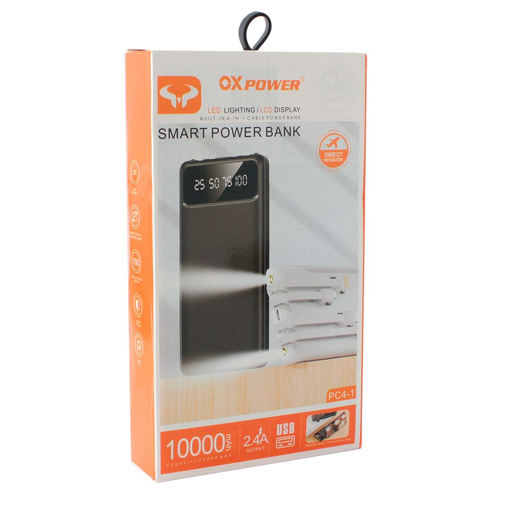 05686ccf-5a08-4321-b77a-0c1a4c127f27-back-up-baterija-oxpower-pc4-1-5v-2a-10000-mah-crna-190463-290921_w1000 Power bank prenosiva baterija Oxpower PC4-1 4in1 5V 2A 10000 mAh crna - Slika 1