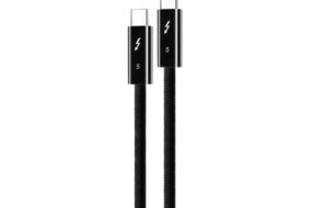 Data kabl Coteci Thunderbolt OF-065 120Gbps 240W 4k PD Type C na Type C crni 0.25m