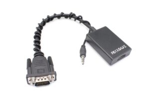 Adapter VGA M na HDMI Z (audio+power) 25cm
