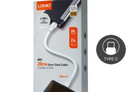 Data kabl LDNIO LS550 2.4A Type C 0.2m beli
