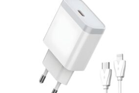 Kucni punjac LDNIO Q122 PPS PD, 27W sa Type C na iPhone lightning kablom beli