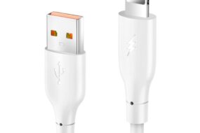 Data kabl KONFULON DC64, 3A, USB iPhone Lightning beli 1m