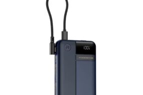 Power bank prenosiva baterija REMAX Range Series FP-122 22.5W sa integrisanim Type C kablom 10000mAh plava