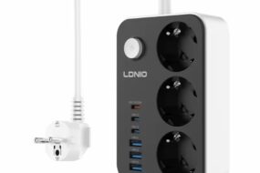 Produzni kabl LDNIO SE3631C 3 uticnice 3xUSB 3xPD beli 2m