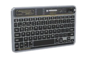 Tastatura Coteci Crystal 84008 Wireless transparent crna