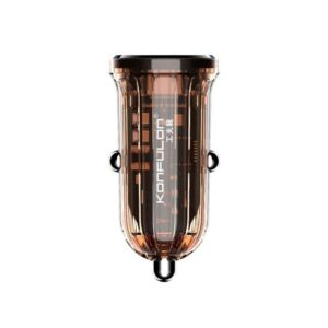 Auto punjac KONFULON C85Q, 3.6A, QC3.0 22.5W, PD 30W transparentan