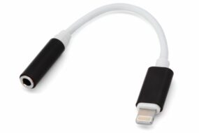 Adapter za slusalice iP-11 iPhone lightning na 3.5mm crni