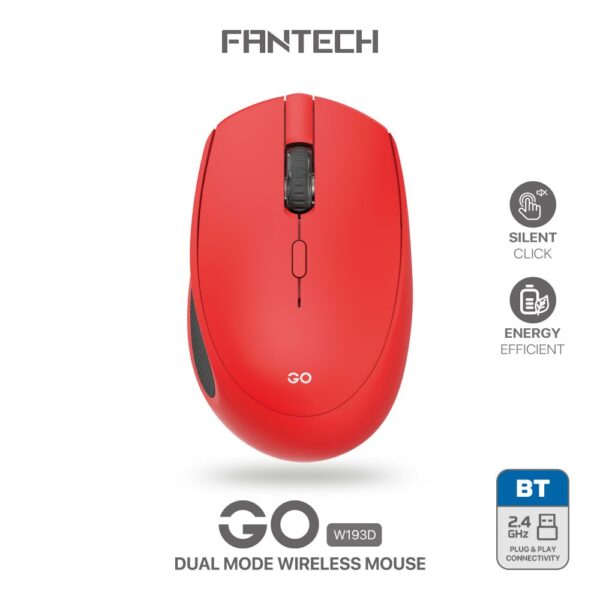 Kancelarijski Wireless mis Fantech W193D crveni