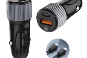 Auto punjac LDNIO C510Q PD/QC3.0 36W sa Type C na Type C kablom