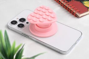 Stiker za mobilni telefon Magnetic Heart roze