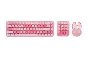 Combo mis i tastatura Coteci 84019 pink