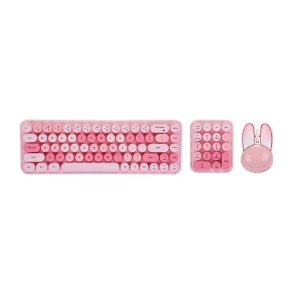 Combo mis i tastatura Coteci 84019 pink