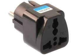Adapter UK na EU JWD-UKonEU shuko sa uzemljenjem crni
