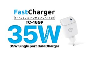 Kucni punjac Teracell Evolution TC-16GP, GaN, PD 3.0, 35W beli CE