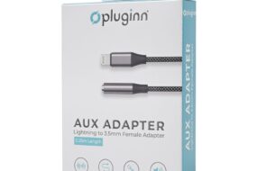 Adapter Pluginn AUX Z na Lightning 0.25m crni
