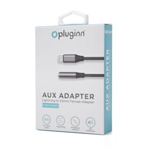 Adapter Pluginn AUX Z na Lightning 0.25m crni
