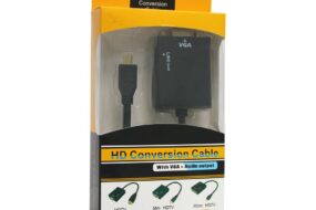 Adapter Micro HDMI na VGA M + audio JWD-HDMI1
