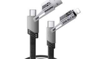 Data kabl REMAX RC-C189 PD 65W, QC 3.0 USB Lightning 27W, 2u1 crni 1m