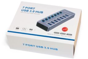 USB 3.0 HUB 7 porta LWD HQ sivi
