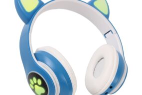 Bluetooth slusalice Cat Ear plave