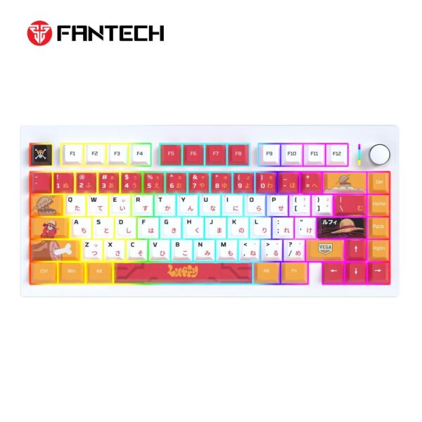 Tastatura Mehanicka Gaming Fantech MK921 Maxfit 8 Wireless ONE PIECE – LUFFY (white switch)