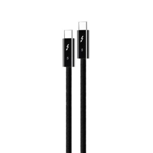 Data kabl Coteci Thunderbolt OF-066 120Gbps 240W 4k PD Type C na Type C crni 0.3m