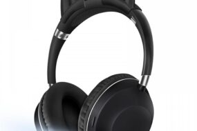 Bluetooth slusalice Cat Ear crne