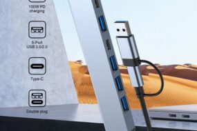 Adapter Type C - USB 3.0 na 2xType C, 3xUSB 3.0 i 2xUSB 2.0 7u1 20cm kabl