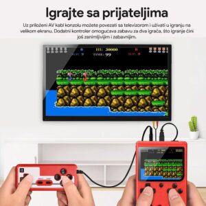 Konzola za igranje Gameboy SUP400 crvena