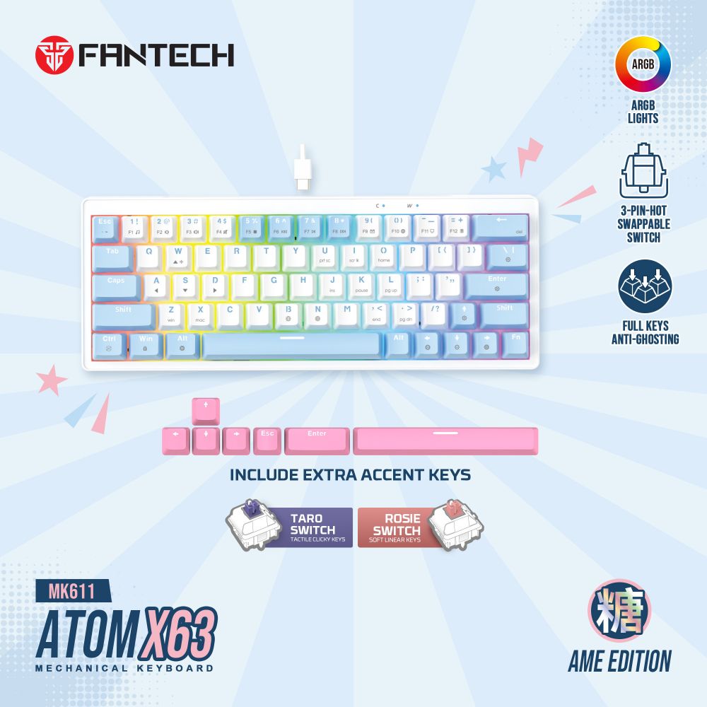 cf176e3a-a5da-4ec8-b408-c35ed9fc0cbe-Tastatura-Mehanicka-Gaming-Fantech-MK611-Atom-x63-AME-bela-taro-switch_w1000 Tastatura Mehanicka Gaming Fantech MK611 Atom x63 AME bela (taro switch) - Slika 1