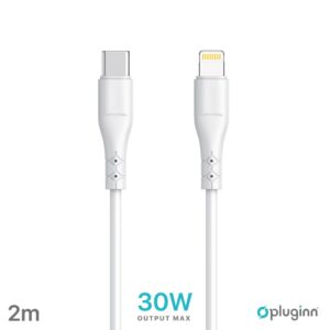 Data Kabl Pluginn PI-PDL 30W Type C na Lightning beli 2m