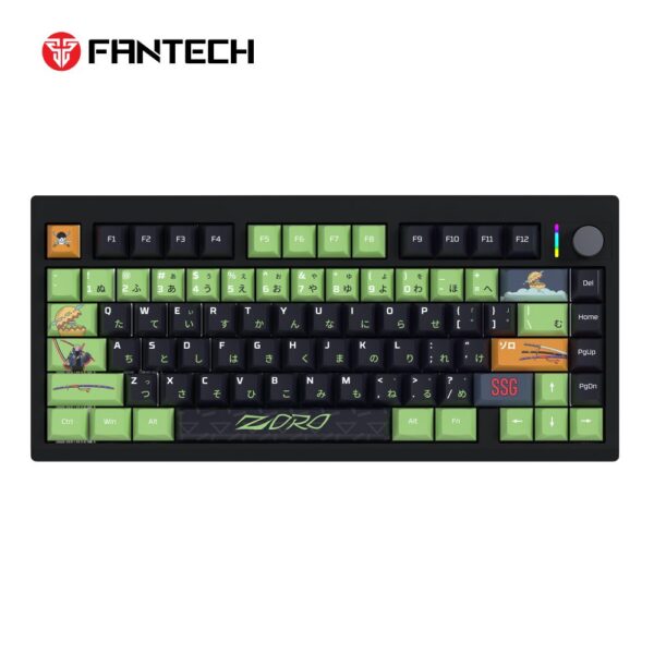 Tastatura Mehanicka Gaming Fantech MK921 Maxfit 8 Wireless ONE PIECE – ZORO (brown switch)