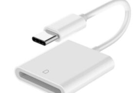 OTG adapter Type C citac kartica TF/SD beli