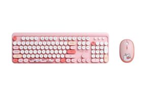 Combo mis i tastatura Coteci 84021 pink