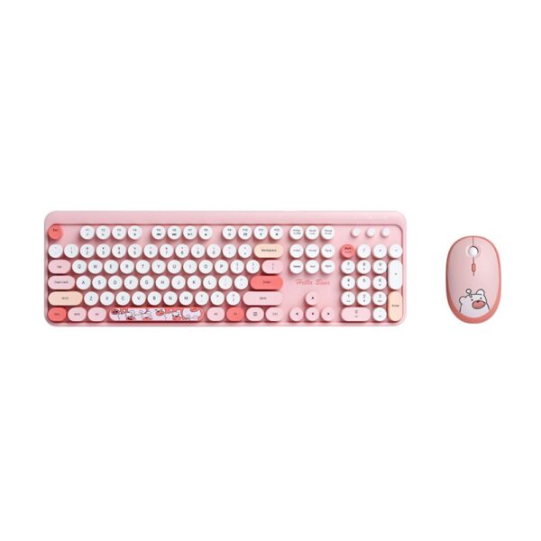 Combo mis i tastatura Coteci 84021 pink