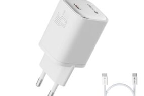 Kucni punjac Coteci iH-141 45W GaN sa PD na Type C kablom beli