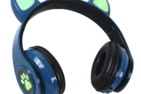 Bluetooth slusalice Cat Ear tamno plave