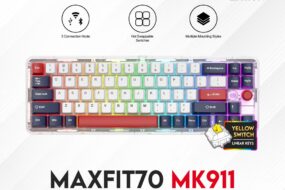 Tastatura Mehanicka Gaming Fantech MK911 RGB Vibe Maxfit 70 London Tour Wireless (Yellow switch)