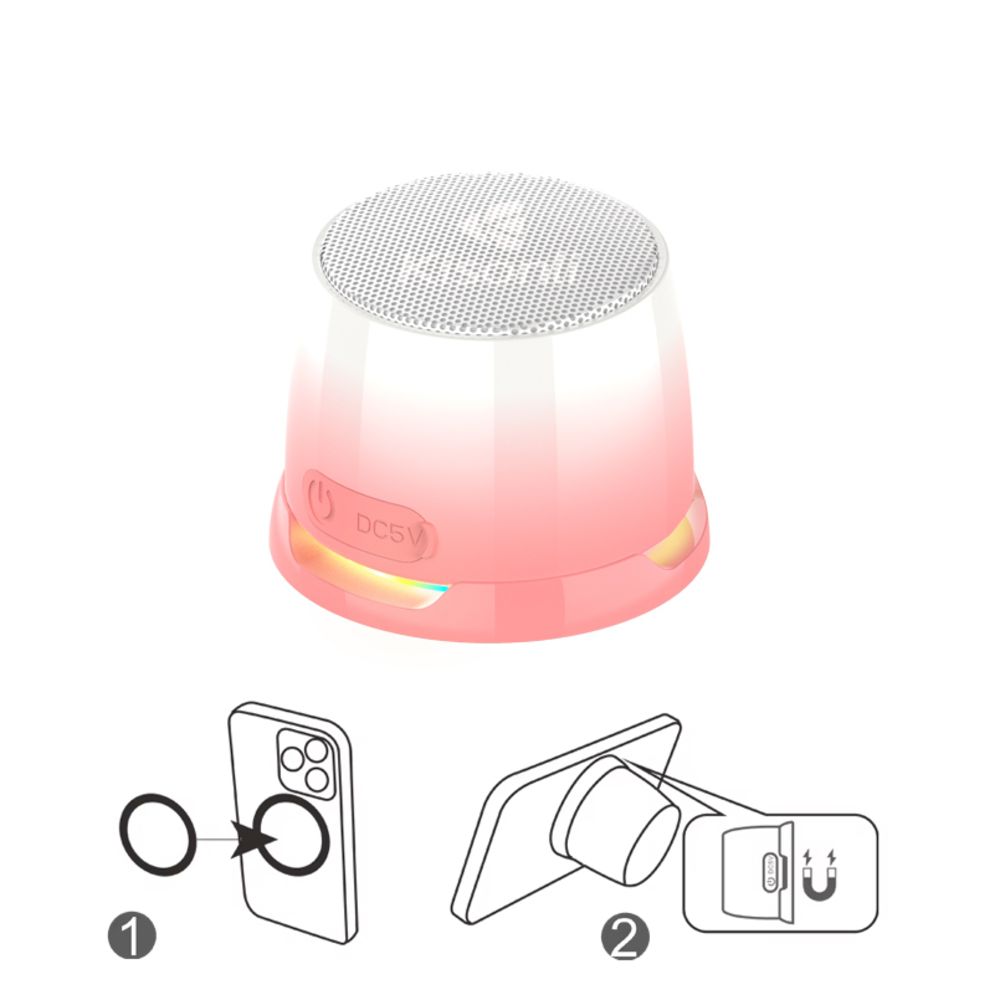 fc5ac143-26fd-4360-805e-b05b23f54569-Bluetooth-zvucnik-Kisonli-C100-roze_w1000 Bluetooth zvucnik Kisonli C100 roze - Slika 1