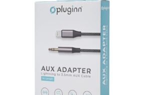 Adapter Pluginn 3.5mm na Lightning 1m crni