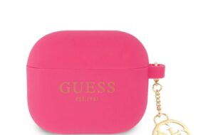 Torbica Guess Silicone za Airpods 3 4G Charm pink (GUA3LSC4EF)