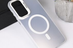 Torbica Magsafe Clear za Samsung A366B Galaxy A36 5G srebrna