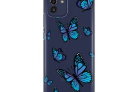 Torbica Silikonska Print Skin za Samsung A035G Galaxy A03 Blue butterfly