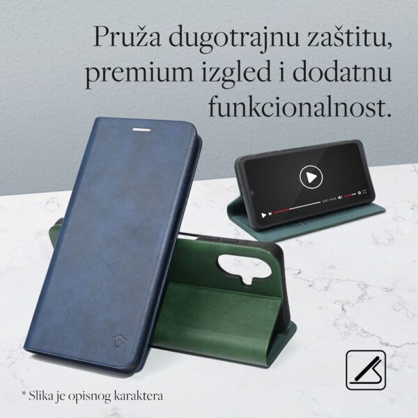 Torbica Teracell Elegant Flip za Honor Magic 8 Lite crna