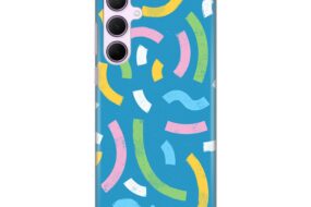 Torbica Silikonska Print za Samsung A356B Galaxy A35 5G Happy Lines  blue