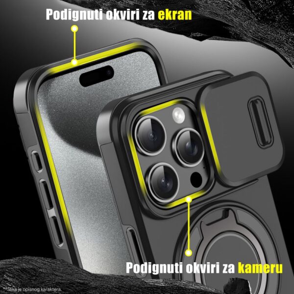 Torbica CamShield Ring stand za Samsung S938B Galaxy S25 Ultra plava