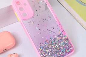 Torbica Frame Glitter za Samsung A156 Galaxy A15 5G roze