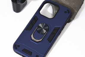 Torbica Hard Ring za iPhone 16 Pro 6.3 tamno plava